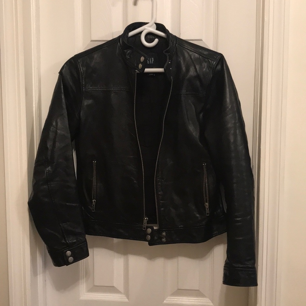 GAP Leather Moto Jacket